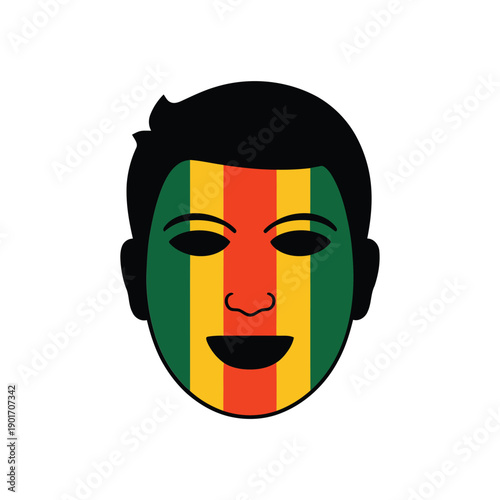 Football fan face paint design, watch party invitation, team colors parade, halftime contest session, screen viewing area signage posters