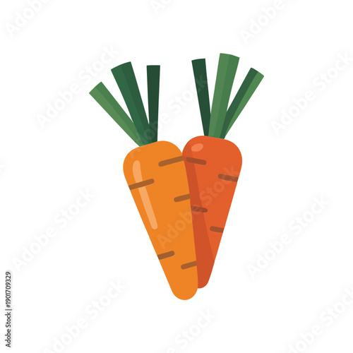 Harvest festival carrot icon, farmers market banner element, autumn vegetable illustration, organic food fair poster, gardening workshop vector design