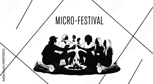 Celebrating Community A Micro-Festival Gathering Around a Bonfire