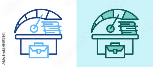 Work Tension whitegreen icon