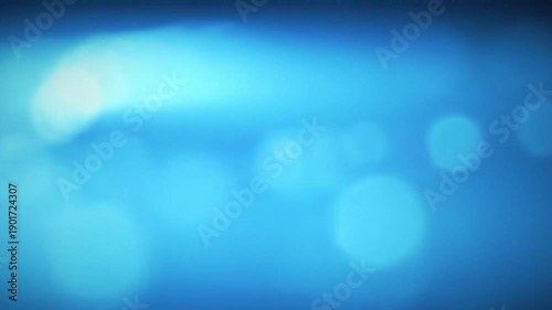 Blue bokeh light streak