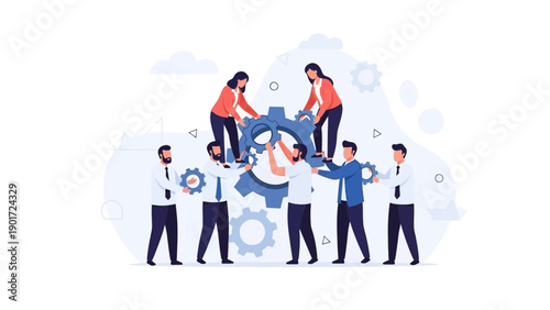 Teamwork and Collaboration: People working together to build a strong connection