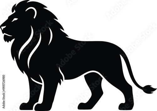 lion silhouette vector
