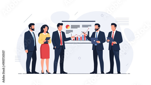 Business Team Meeting Presentation Report Analysis