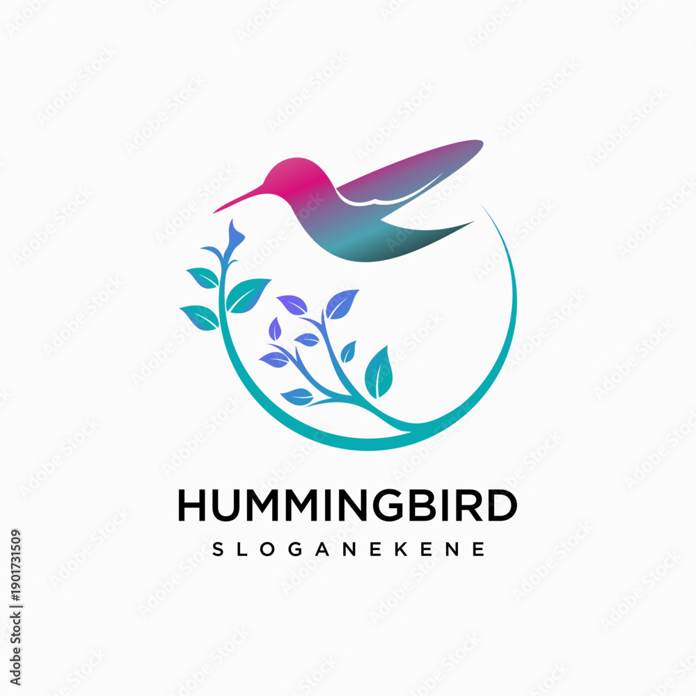 Obraz premium hummingbird logo