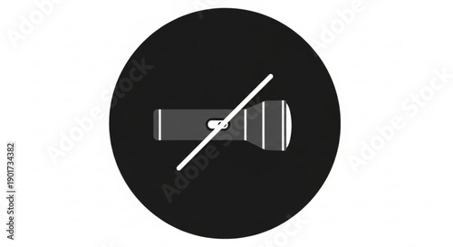 No smoking sign with cigarette icon on black background