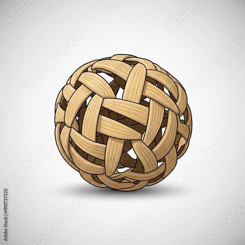 abstract sphere made of metal