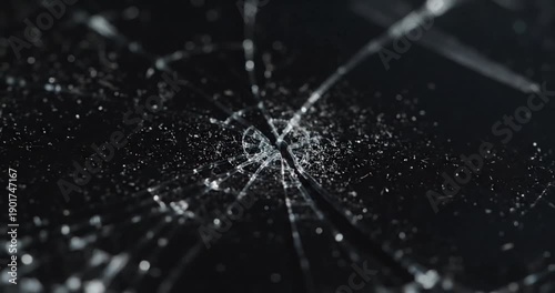 Wallpaper Mural Cracked smartphone screen closeup. Torontodigital.ca