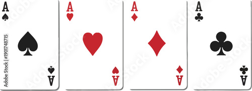 Gambling & Poker Line Icons  Card Suits, Aces, and Game Symbols
