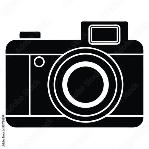 cameravector icon on white background
