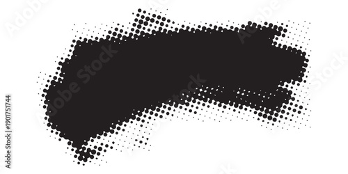 Abstract Halftone Dot Pattern Grunge Texture Element.
