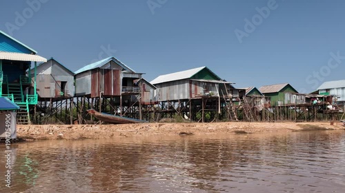 Cruising past the floating village of Kampong Phluk near Siem Reap in Cambodia.