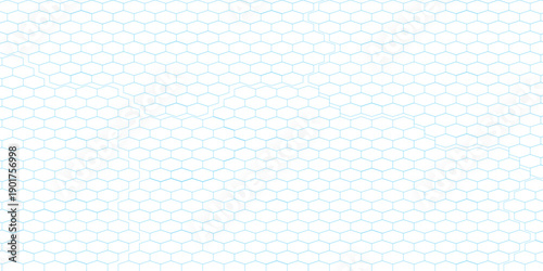 Hexagon white background. Geometric grid. Honeycomb texture. Honey simple sport ball pattern art old