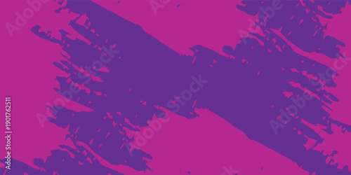 Abstract Purple and Magenta Grunge Brush Stroke Background