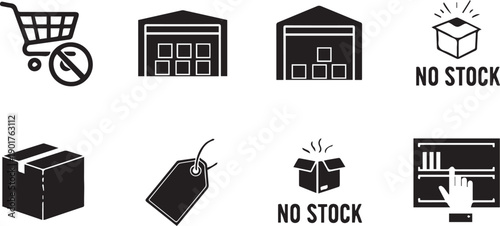 Large Set of Minimalist Animal Head Silhouette Icons Featuring Wildlife Predators Farm Animals and Domestic Pets for Creative Graphic Design