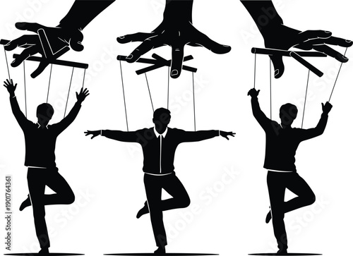 MobileMarionette puppeteer hands controlling , social 