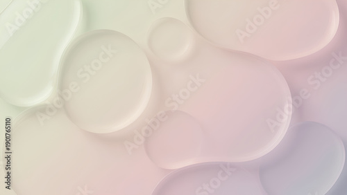 Soft pastel abstract bubbles texture smooth gradient organic shapes serene composition with subtle depth and light creating tranquil modern background suitable for design projects