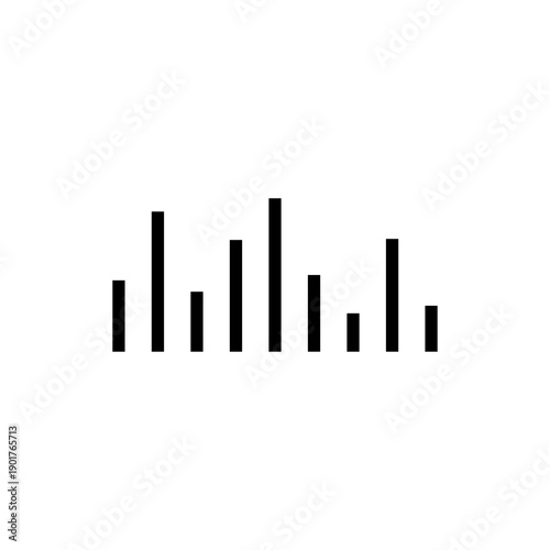 Sound wave icon. Sound wave vector icon. Audio signal symbol.