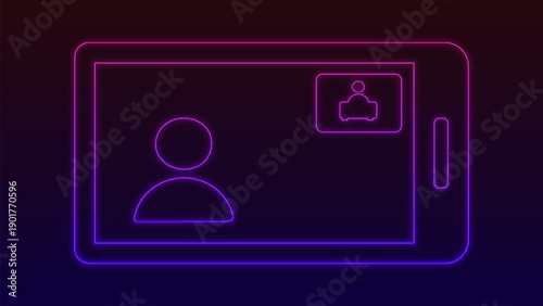 Vibrant neon-pink glowing outlines forming rounded geometric UI frames and capsules. The shapes feel futuristic and digital, perfect for sci-fi interfaces, HUD elements, and modern tech visuals .