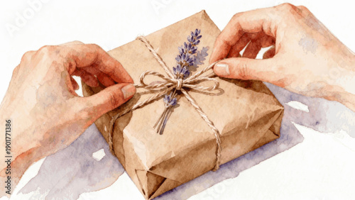 Heart Made Handmade with Love isolated watercolor vector illustration svg