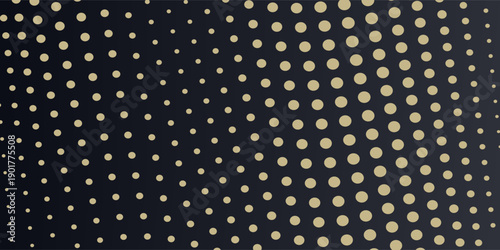 Abstract Gold Dots Pattern On Dark Background For Modern Design And Wallpaper