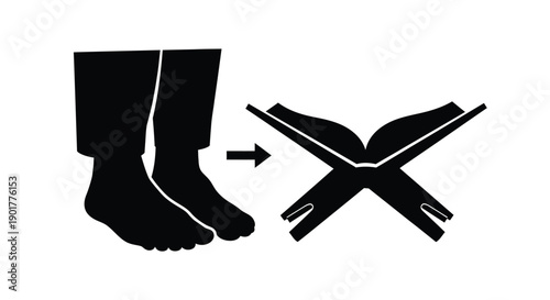 Ramadan Prayer Silhouette Before Ablution