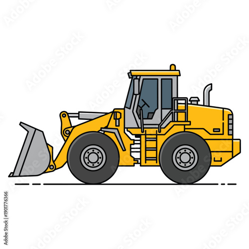 Yellow Front End Loader