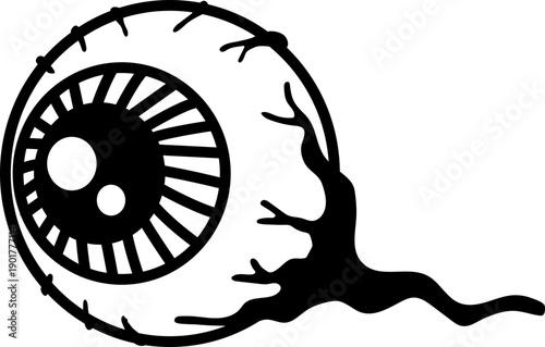 Halloween Eyeballs Silhouette Clipart