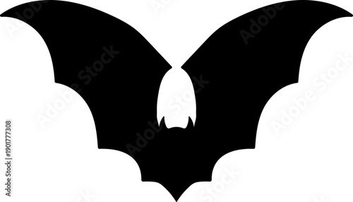 Halloween Flying Bat Silhouette Clipart