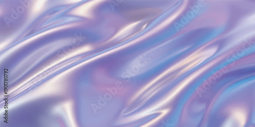 Luxury purple silk fabric background with smooth satin waves and flowing motion in a soft light textile design