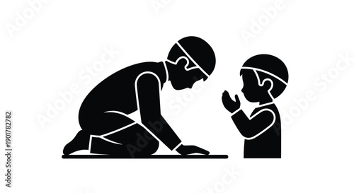 Woman in Silent Ramadan Prayer Reading Quran