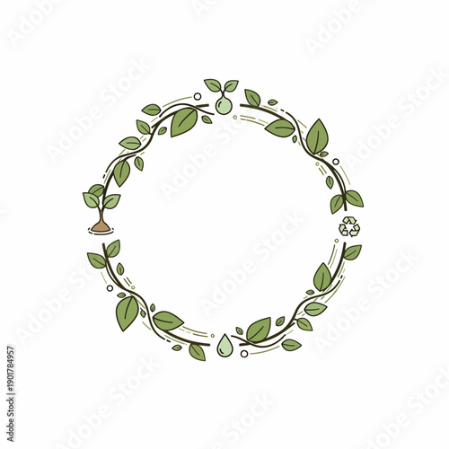 Delicate Leafy Wreath