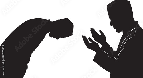 Elderly Muslim Praying with Holy Quran