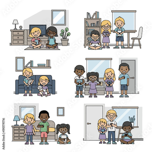 Babysitter with Children