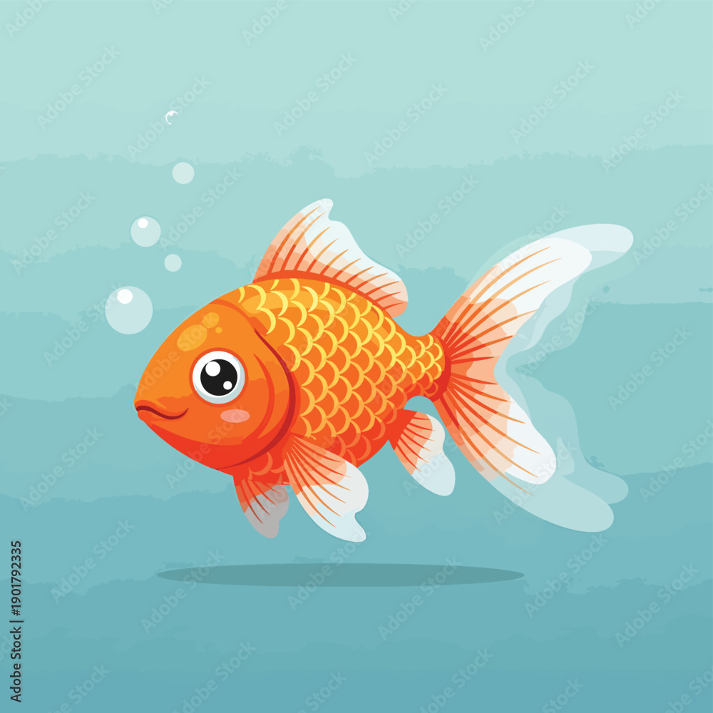 Fototapeta premium Goldfish Swimming in Water