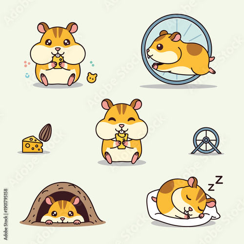 Cute Hamster Activities