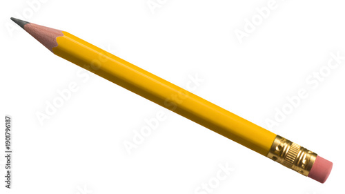 A close up of a standard yellow no 2 pencil