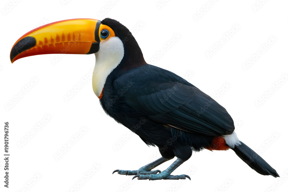 Obraz premium Vibrant toucan portrait with distinctive beak