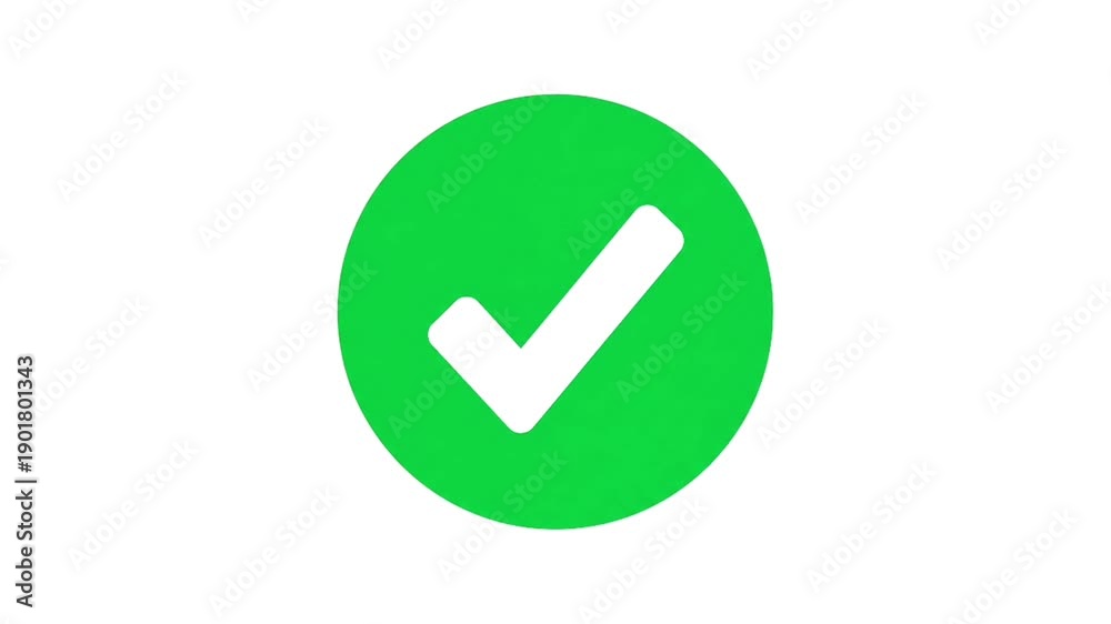 Loop Yes No Icon Switching Green Check Mark and Red Cross X Icon Loop. Yes No Switch ...