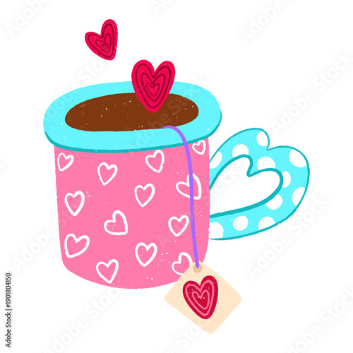 Valentine Cute a Mug Icon PNG