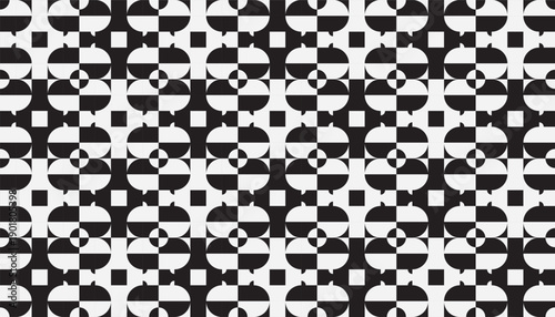 Sophisticated monochromatic kinetic mosaic. Professional vector illustration for bold corporate branding, modern fashion textiles, and high-impact web backgrounds