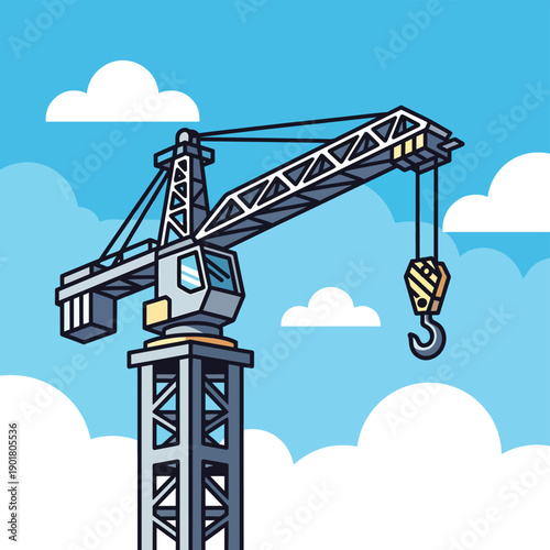 Crane Against Blue Sky