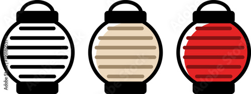 ちょうちんのアイコン。（Lantern icon.）
