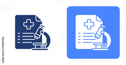 Pathology Report icon, with contrast background.
