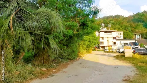 Wallpaper Mural Panoramic view tropical landscape mountains and path Patong Phuket Thailand. Torontodigital.ca