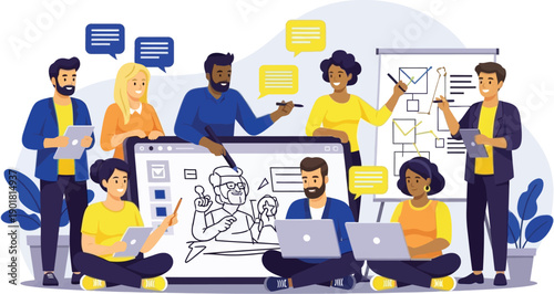 Partial view of a person standing near a potted plant