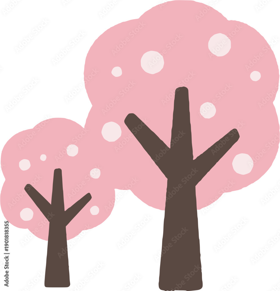 Obraz premium Pink Cherry Tree