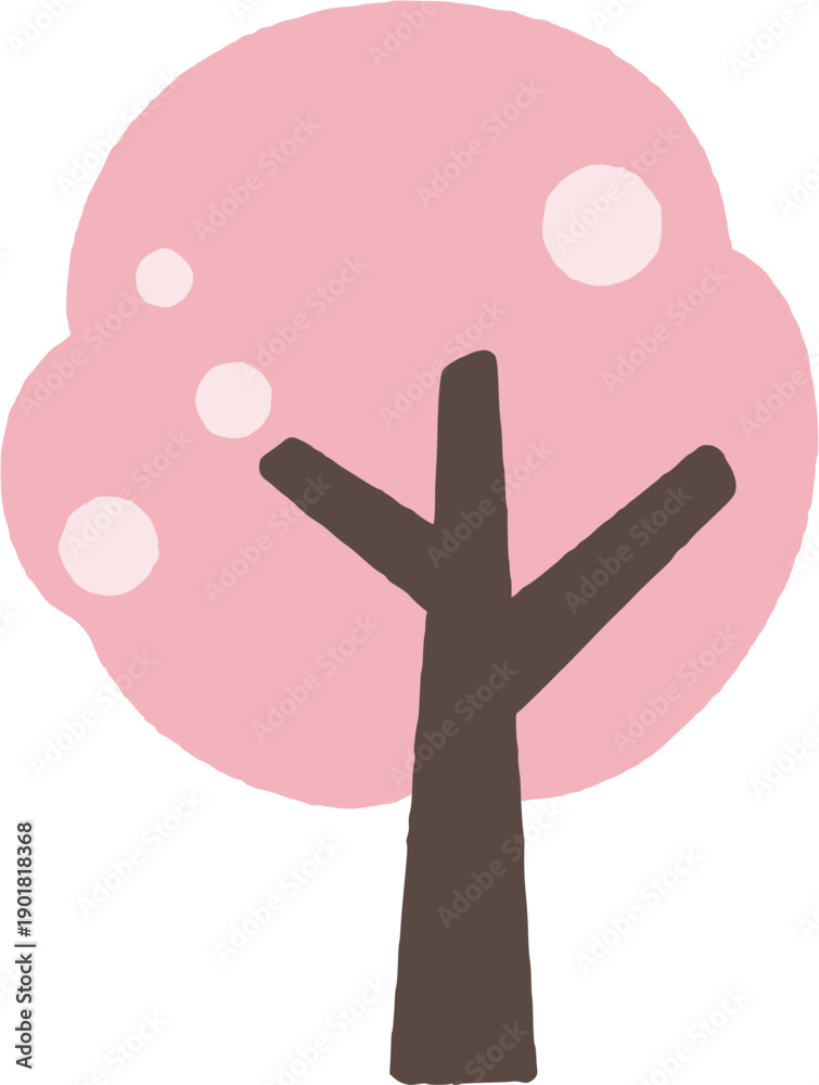 Obraz premium Pink Cherry Tree