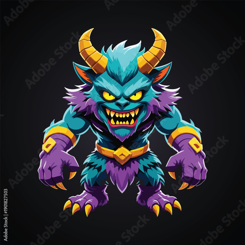 Cartoon Style Smiling Shopkeeper Working at Checkout Counter Illustration