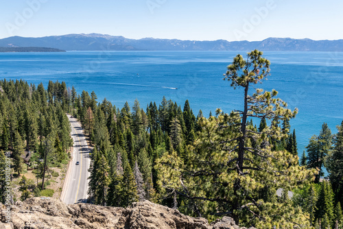 Overlooking Lake Tahoe from the Eagle Rock Trail.